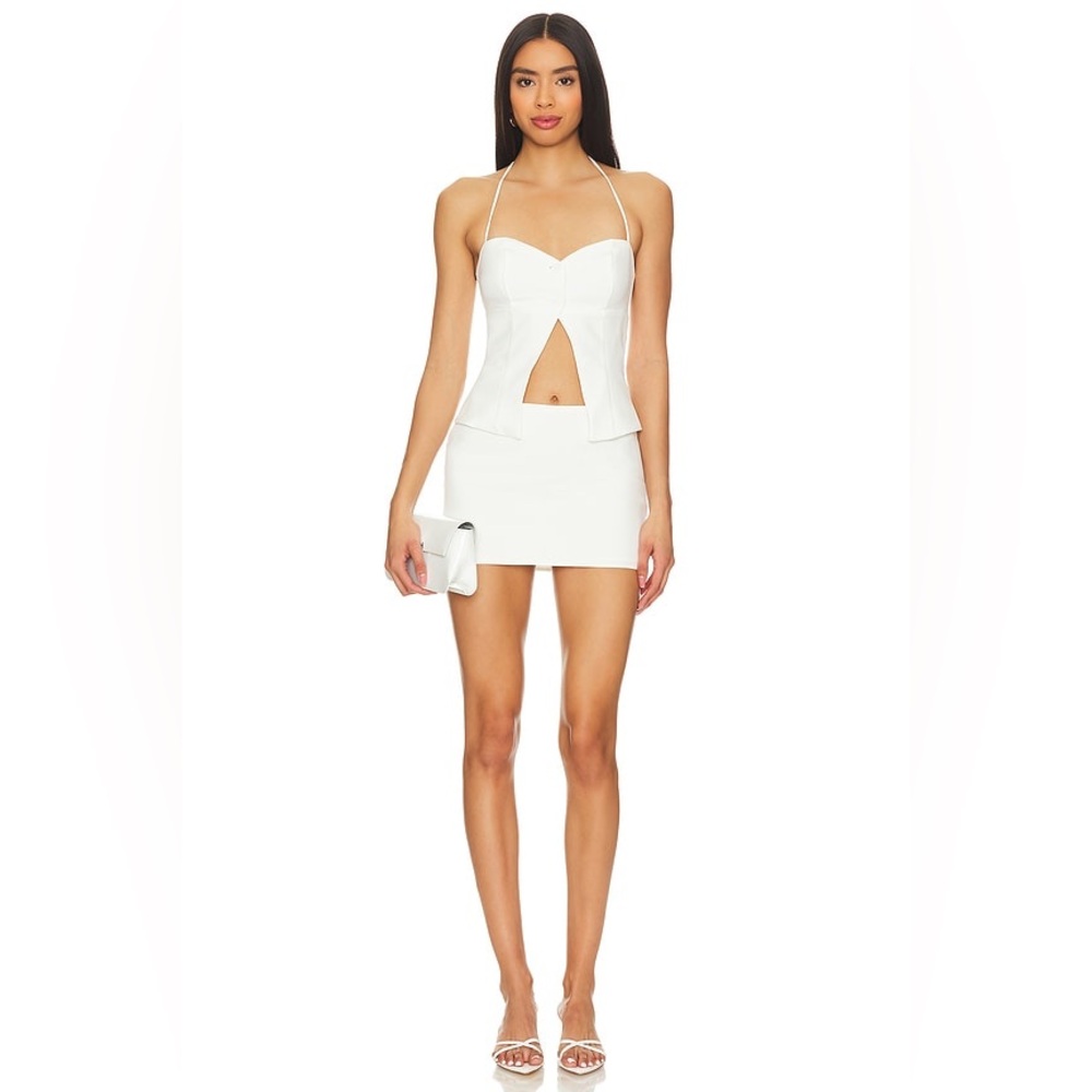 NWT Superdown White Mini Skirt Size L